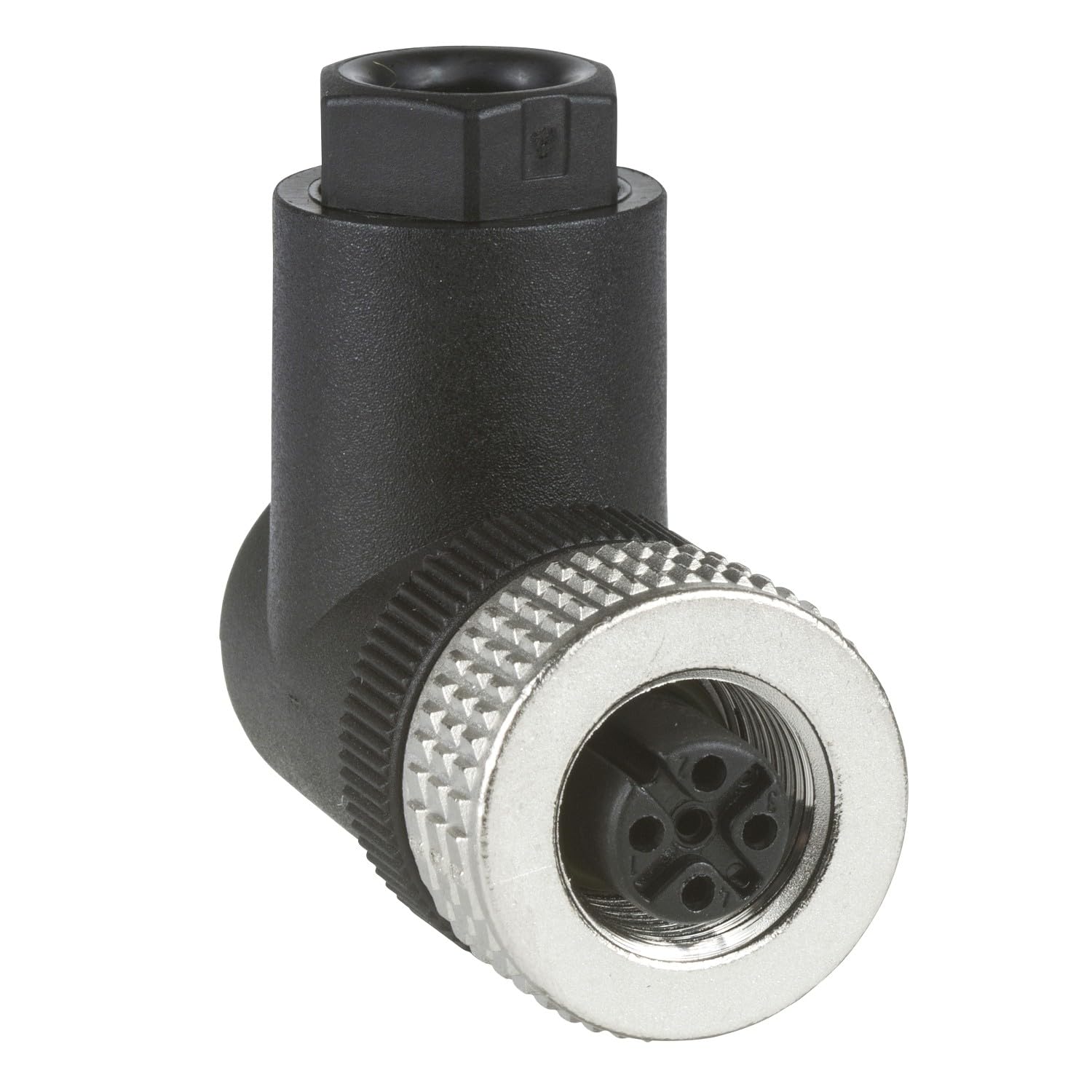 M12 Elbow Connector 4 Pin Xzcc12Fcm40B, Schneider Electric